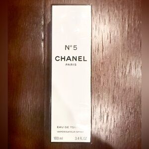 NWT WOMENS CHANEL N°5 PARIS EAU DE TOILETTE VAPORISATEUR SPRAY (100mL)
